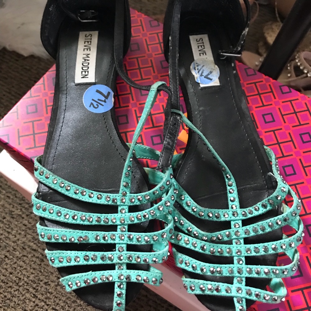 Turquoise sandals